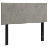 Testiera Grigio Chiaro 100x5x78/88 cm in Velluto 351131