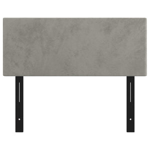 Testiera Grigio Chiaro 100x5x78/88 cm in Velluto 351131