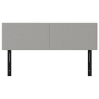 Testiere 2 pz Grigio Chiaro 72x5x78/88 cm in Tessuto 351133