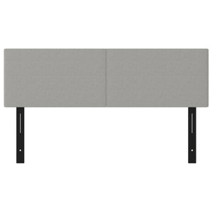 Testiere 2 pz Grigio Chiaro 72x5x78/88 cm in Tessuto 351133