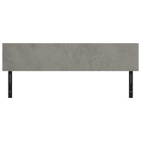 Testiera 2 pz Grigio Chiaro 80x5x78/88 cm in Velluto 351143