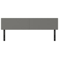 Testiere 2 pz Grigio Scuro 100x5x78/88 cm in Tessuto 351152