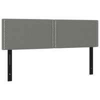 Testiere 2 pz Grigio Scuro 72x5x78/88 cm in Tessuto 351164