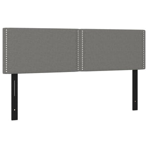 Testiere 2 pz Grigio Scuro 72x5x78/88 cm in Tessuto 351164