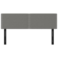 Testiere 2 pz Grigio Scuro 72x5x78/88 cm in Tessuto 351164