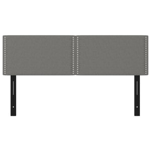 Testiere 2 pz Grigio Scuro 72x5x78/88 cm in Tessuto 351164