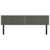 Testiera 2 pz Grigio Scuro 80x5x78/88 cm in Velluto 351174