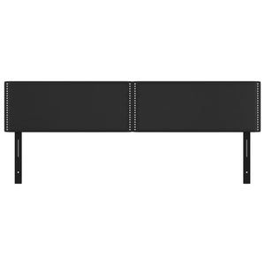Testiera 2 pz Nero 90x5x78/88 cm in Similpelle 351177