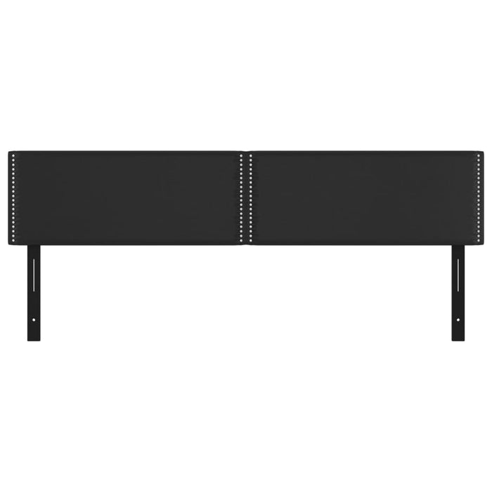 Testiera 2 pz Nero 90x5x78/88 cm in Similpelle 351177