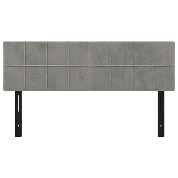 Testiere 2 pz Grigio Chiaro 72x5x78/88 cm in Velluto 351193