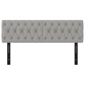 Testiere 2 pz Grigio Chiaro 72x7x78/88 cm in Tessuto 351251