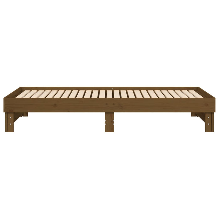 Dormeuse Estraibile Ambra 2x(100x200) cm Legno Massello di Pino 823377
