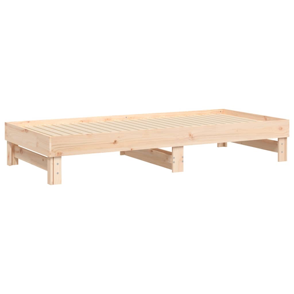 Dormeuse Estraibile 2x(90x200) cm Legno Massello di Pino cod mxl 57579