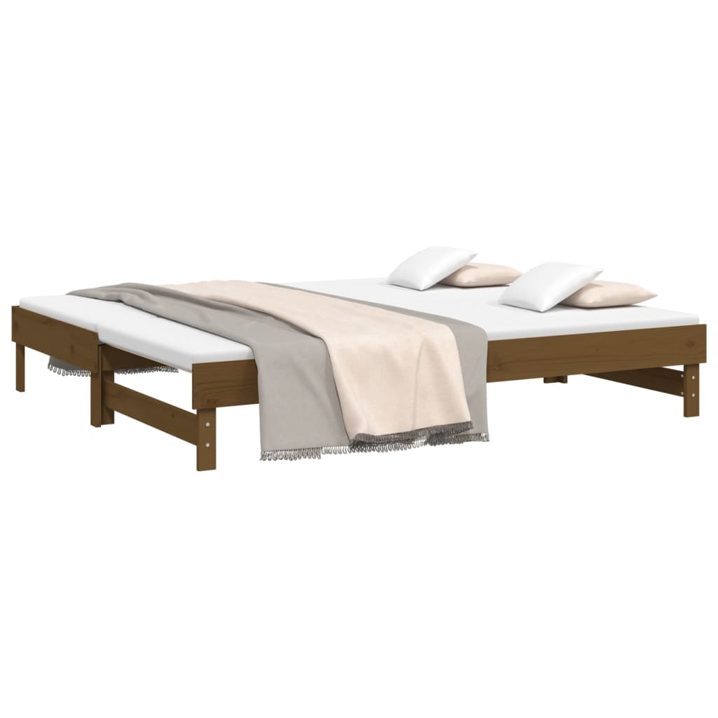 Dormeuse Estraibile Ambra 2x(80x200) cm Legno Massello di Pino 823387