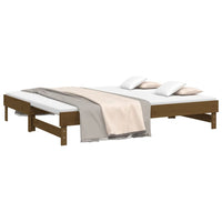 Dormeuse Estraibile Ambra 2x(80x200) cm Legno Massello di Pino 823387