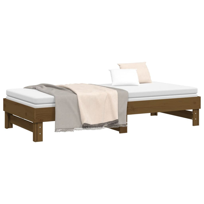 Dormeuse Estraibile Ambra 2x(80x200) cm Legno Massello di Pino 823387