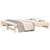 Dormeuse Estraibile 2x(90x190) cm Legno Massello di Pino 823389