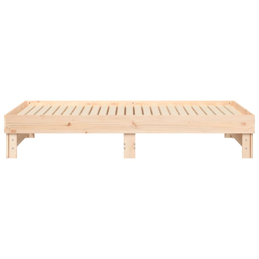 Dormeuse Estraibile 2x(90x190) cm Legno Massello di Pino 823389