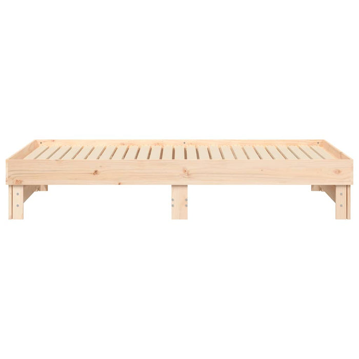 Dormeuse Estraibile 2x(90x190) cm Legno Massello di Pino 823389