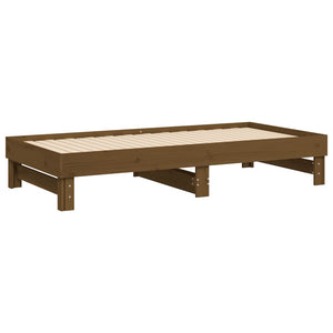 Dormeuse Estraibile Ambra 2x(75x190) cm Legno Massello di Pino 823397