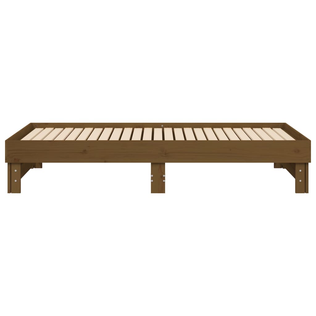Dormeuse Estraibile Ambra 2x(75x190) cm Legno Massello di Pino 823397