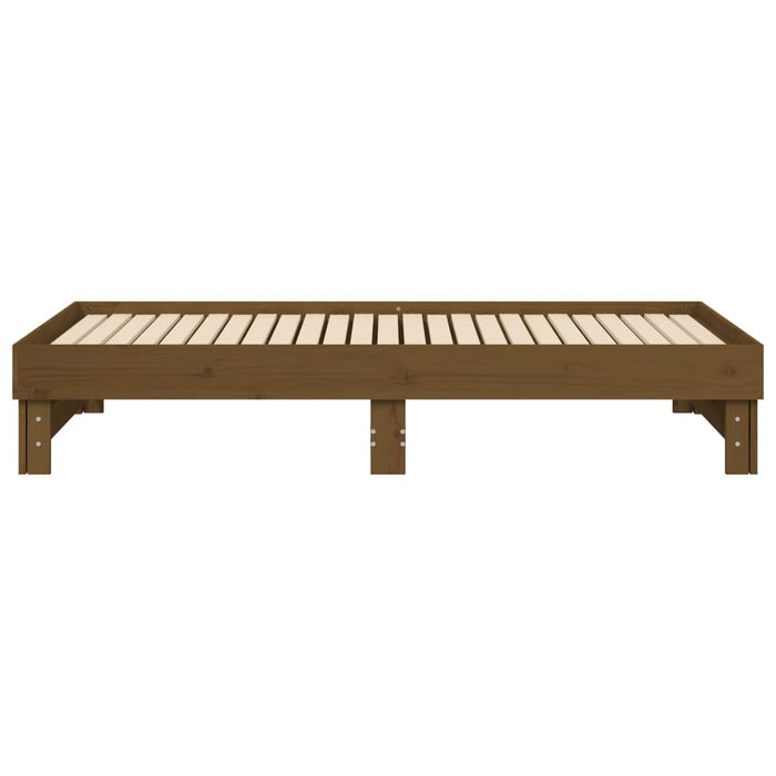 Dormeuse Estraibile Ambra 2x(75x190) cm Legno Massello di Pino 823397
