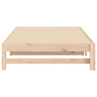 Dormeuse Estraibile 2x(100x200) cm Legno Massello di Pino 823399