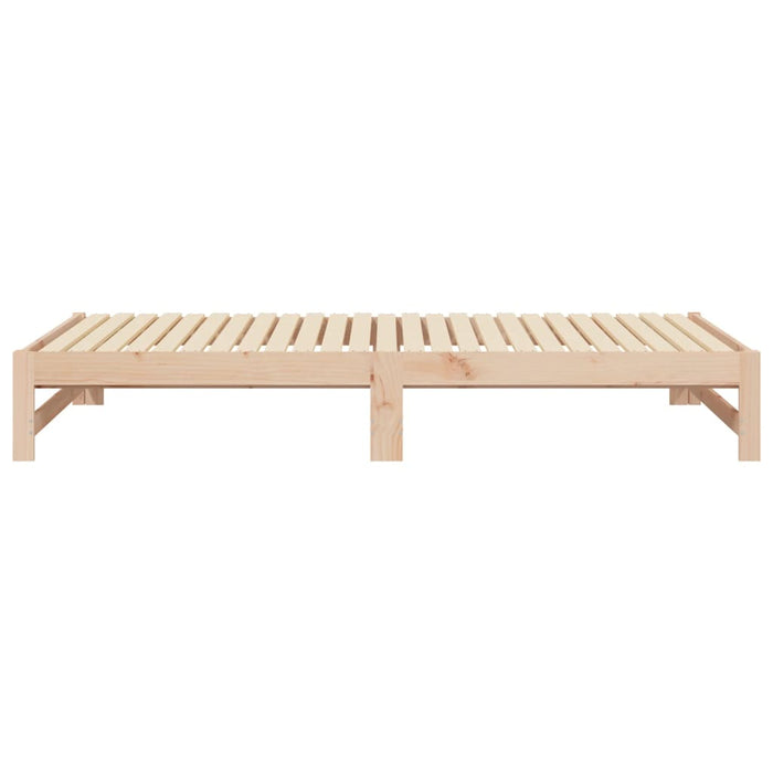 Dormeuse Estraibile 2x(100x200) cm Legno Massello di Pino