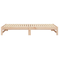 Dormeuse Estraibile 2x(100x200) cm Legno Massello di Pino 823399