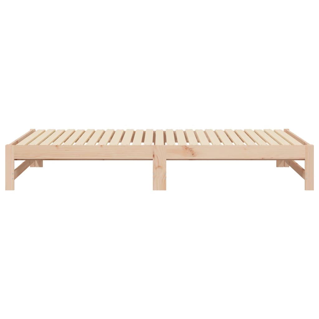 Dormeuse Estraibile 2x(80x200) cm in Legno Massello di Pino 823409