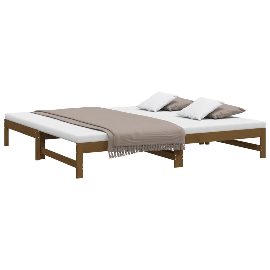 Dormeuse Estraibile Ambra 2x(80x200) cm Legno Massello di Pino 823412