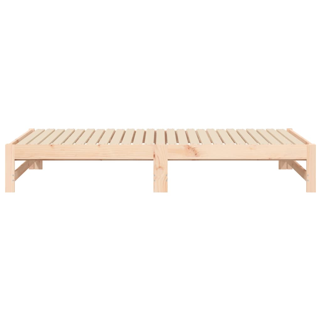 Dormeuse Estraibile 2x(90x190) cm Legno Massello di Pino 823414