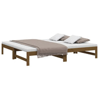 Dormeuse Estraibile Ambra 2x(90x190) cm Legno Massello di Pino 823417