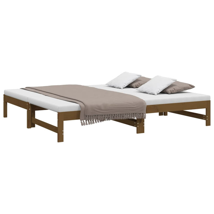 Dormeuse Estraibile Ambra 2x(90x190) cm Legno Massello di Pino 823417