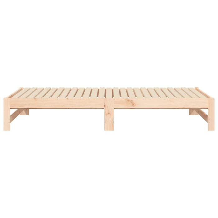 Dormeuse Estraibile 2x(75x190) cm Legno Massello di Pino cod mxl 41580