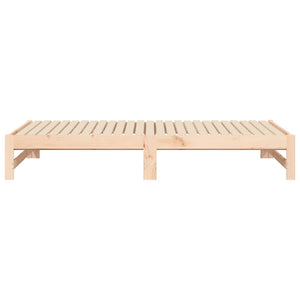 Dormeuse Estraibile 2x(75x190) cm Legno Massello di Pino 823419