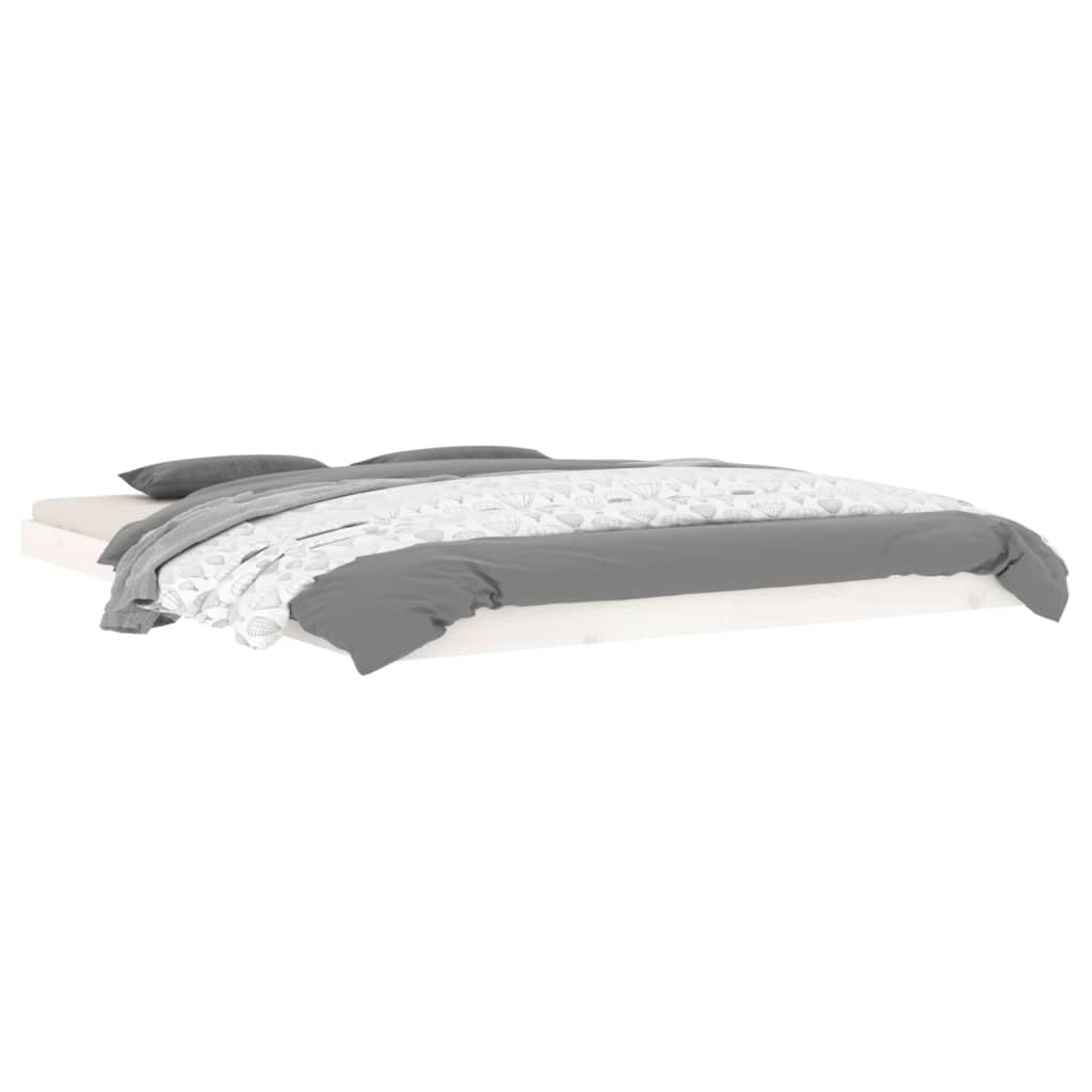 Giroletto Bianco 160x200 cm in Legno Massello di Pino cod mxl 65045