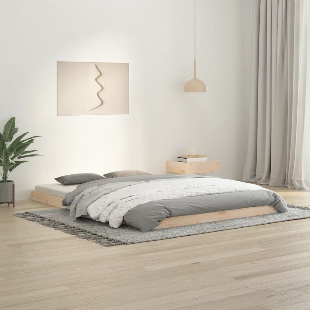 Giroletto senza Materasso-Struttura Letto 140x200 cm in Legno Massello di Pino