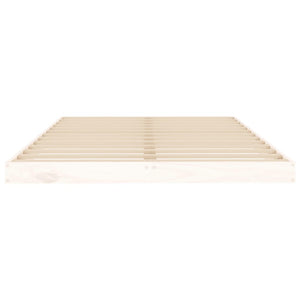 Giroletto senza Materasso Bianco 120x200 cm Legno Massello Pino 823450