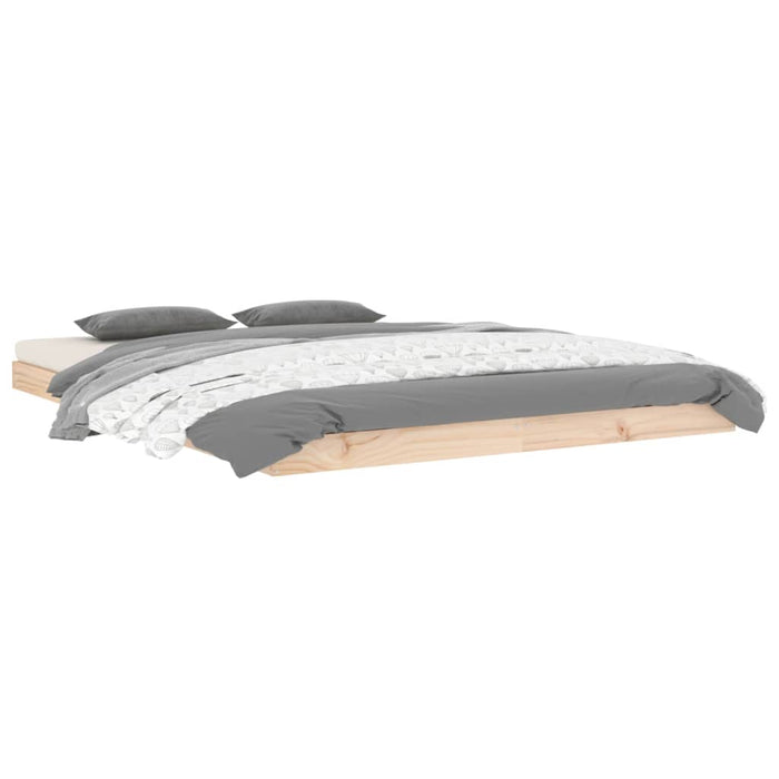 Letto senza Materasso 140x190 cm in Legno Massello di Pino 823464