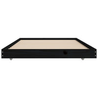 Giroletto Nero 75x190 cm in Legno Massello di Pino 823513