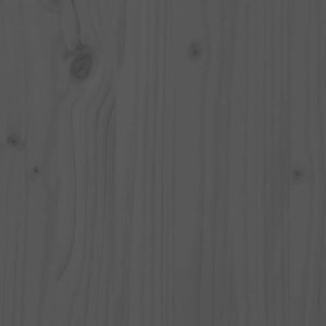 Credenza Grigia 83x41,5x100 cm in Legno Massello di Pino 823516