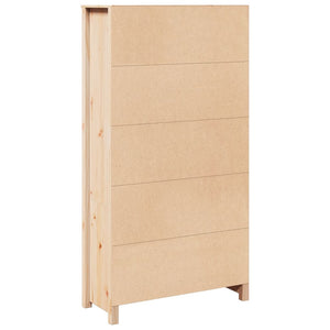 Credenza-Buffet-Armadio da cucina 80x35x154 cm in Legno Massello di Pino