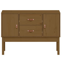 Credenza Marrone Ambra 110x40x78 cm in Legno Massello di Pino 823527
