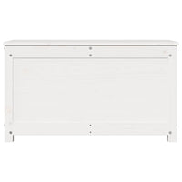 Contenitore Portaoggetti Bianco 80x40x45,5cm Massello di Pino 823535