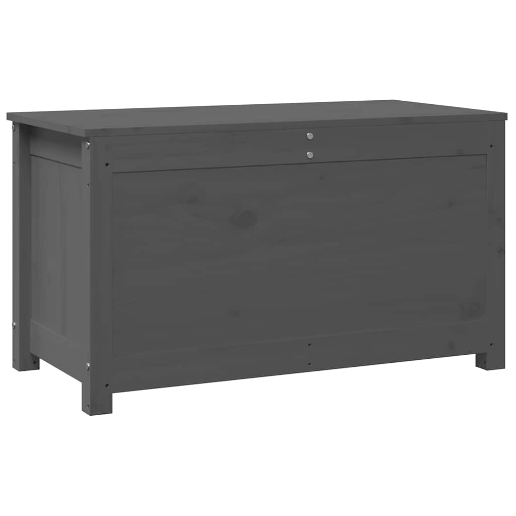 Contenitore Portaoggetti Grigio 80x40x45,5cm Massello di Pino cod mxl 71449