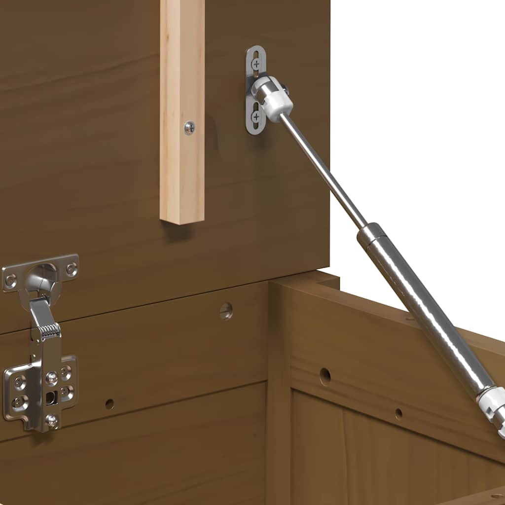 Contenitore Portaoggetti Miele 80x40x45,5cm Legno Massello Pino cod mxl 62559