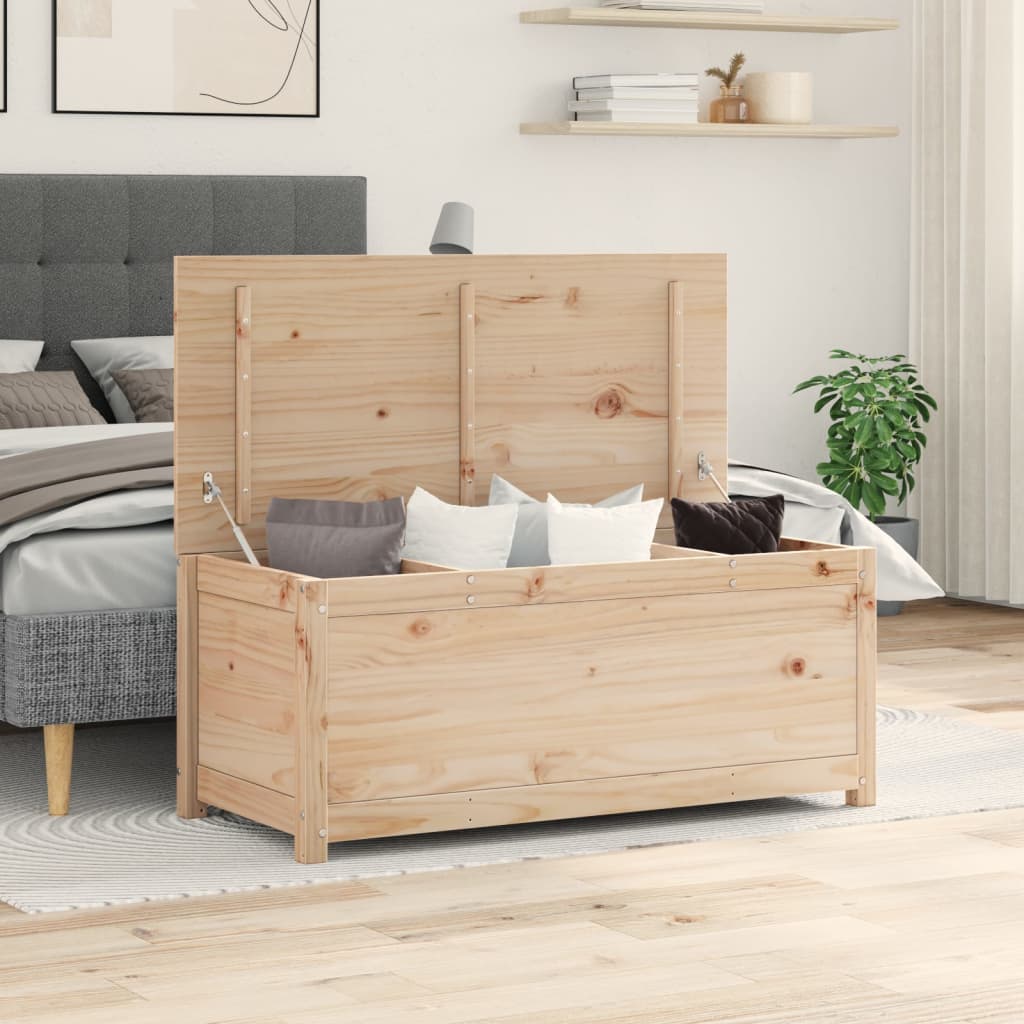 Contenitore Portaoggetti 110x50x45,5 cm Legno Massello Pinocod mxl 127081