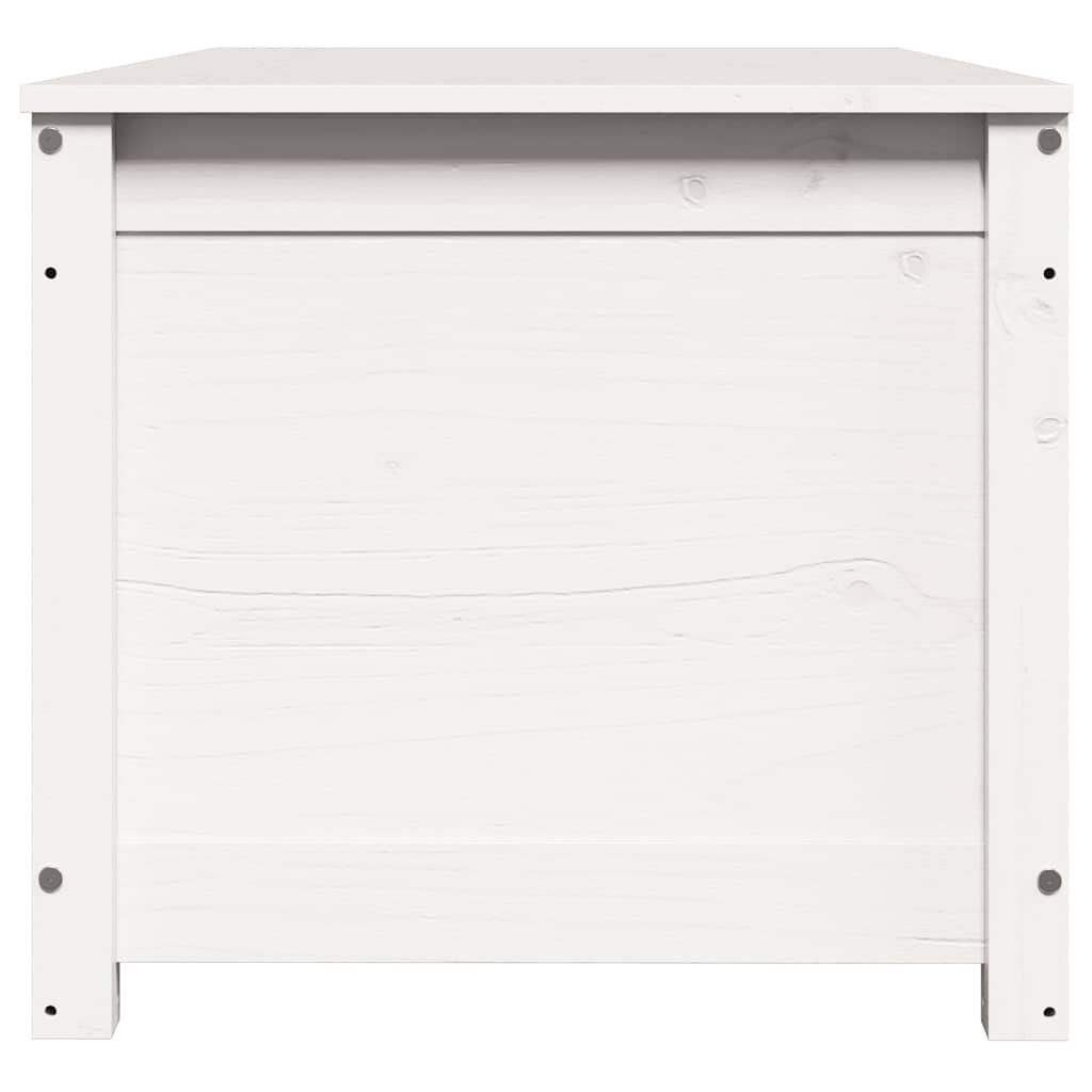 Contenitore Portaoggetti Bianco 110x50x45,5cm Massello di Pino cod mxl 78044