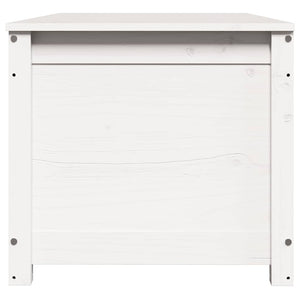 Contenitore Portaoggetti Bianco 110x50x45,5cm Massello di Pino cod mxl 78044